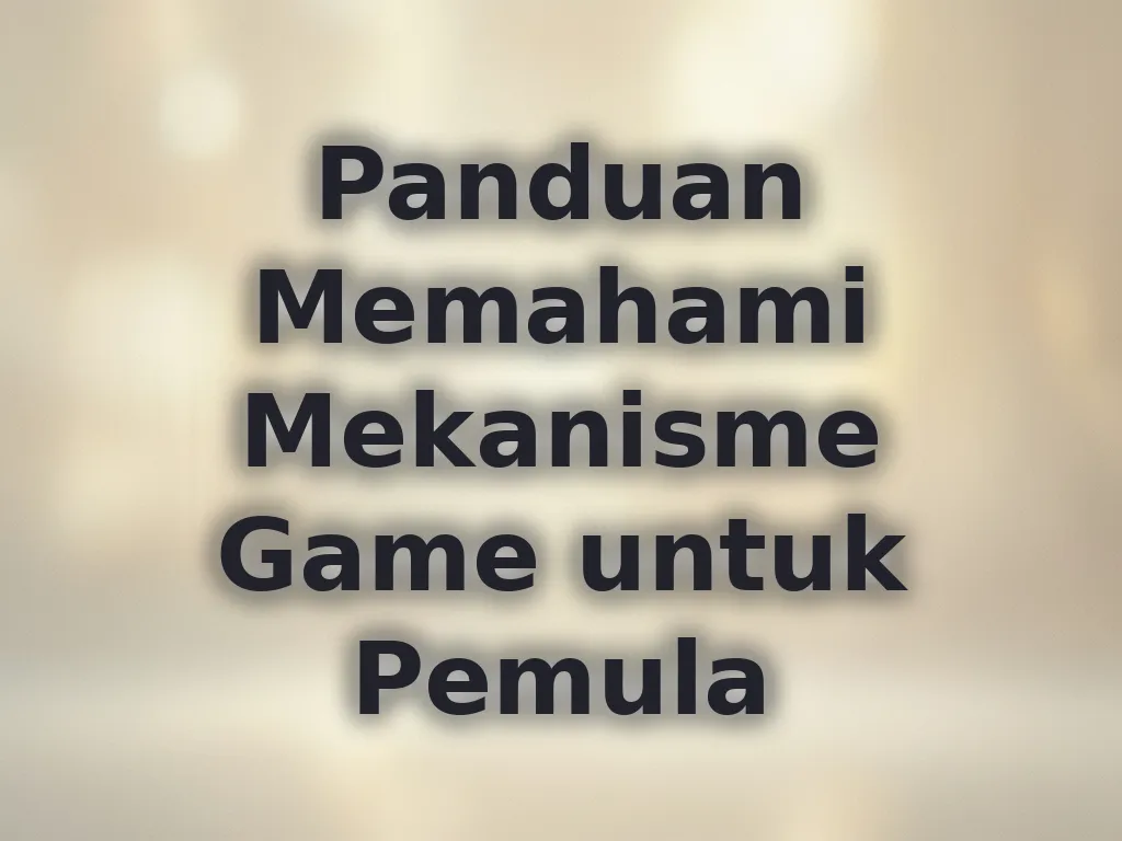 Panduan Memahami Mekanisme Game untuk Pemula